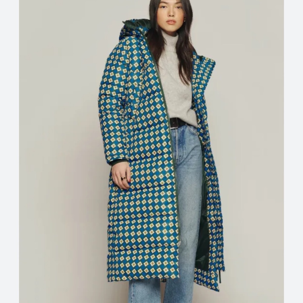 ❗️SOLD❗️NWT New Canada Goose X Reformation Mystique Parka in Casino Print Size S - Picture 11 of 12